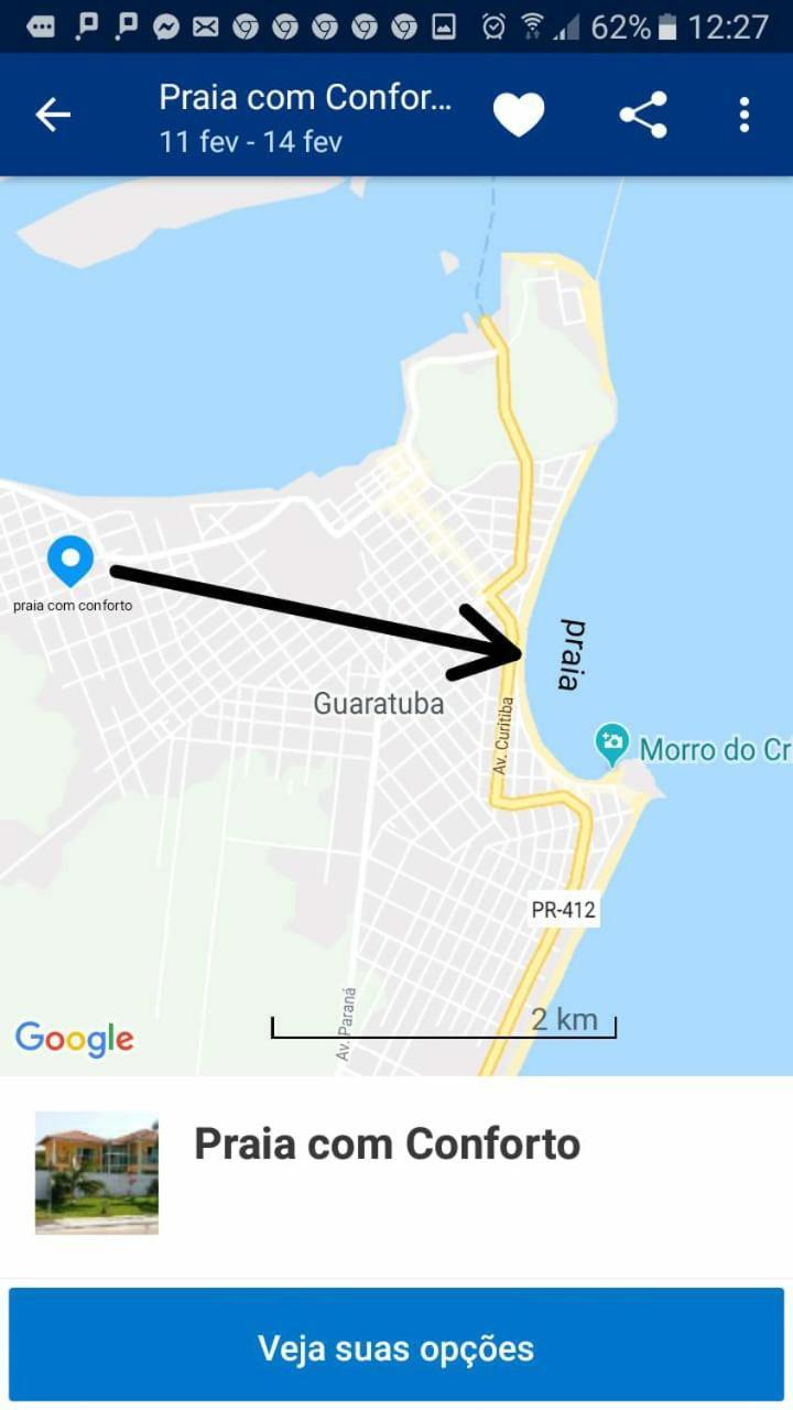 Praia Com Conforto Гуаратуба Экстерьер фото